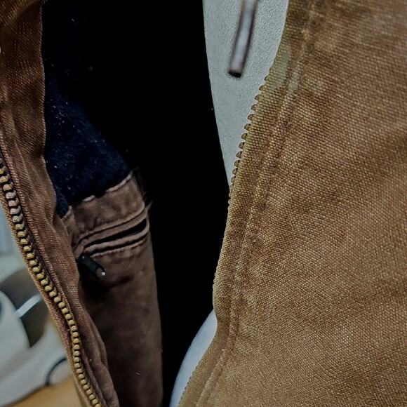 Carhartt Men's Dark Brown Hooded Performance Jacket w/Pockets Size 2XLT - Picture 7 of 12